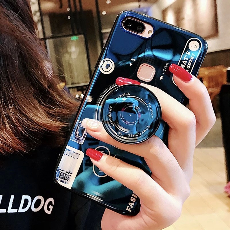 Ốp lưng có đế dựng hình máy ảnh cho Samsung J2 Pro,J4 Prime,J4,J4 Plus,J6 Prime,J6 Plus,J3 2018