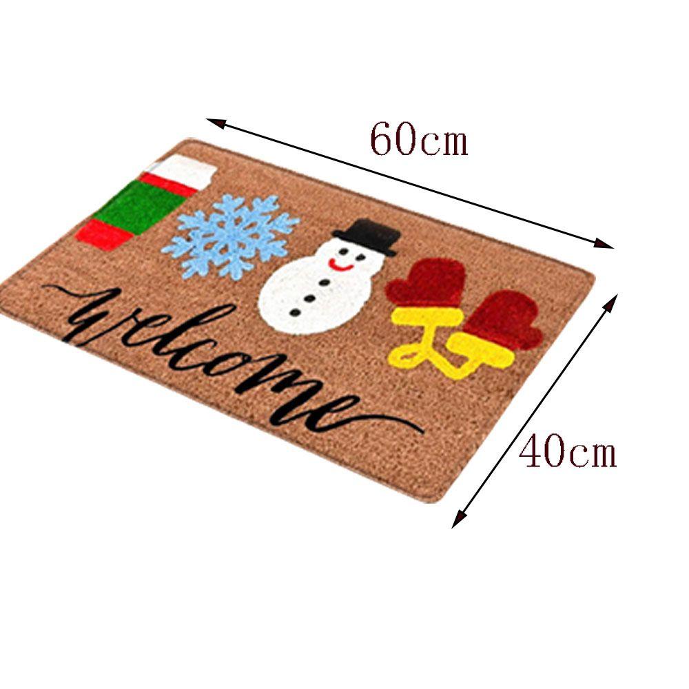 YNATURAL Thảm Trải Sàn Họa Tiết Giáng Sinh