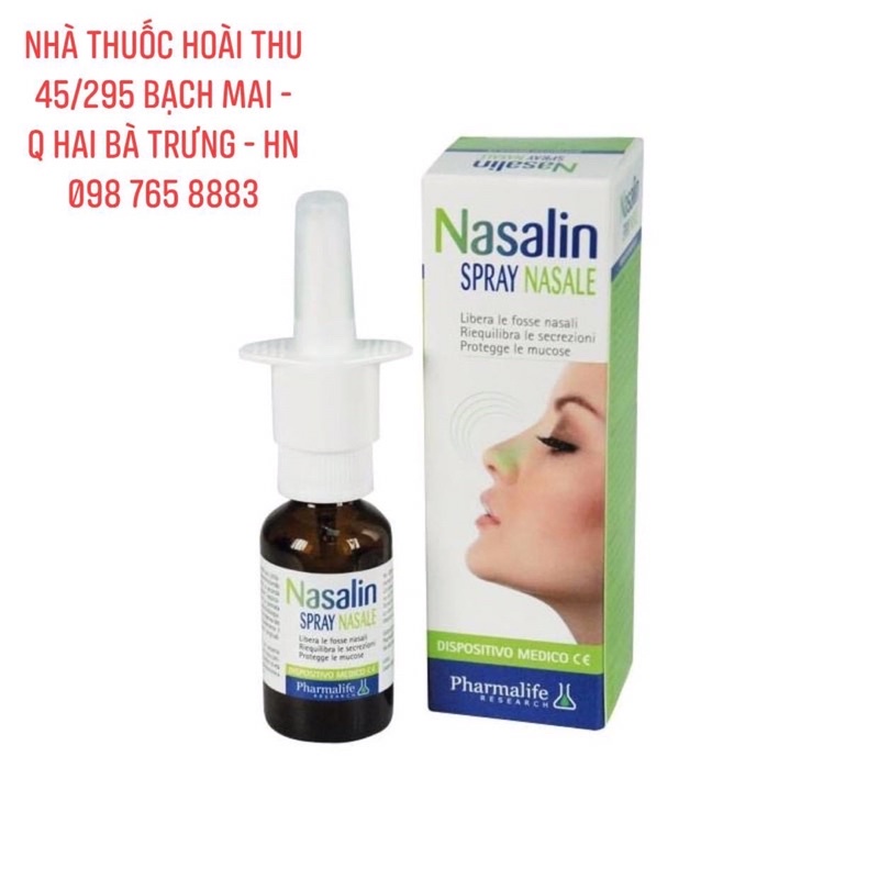 Xịt Mũi NASALIN Spray Nasale - Thảo dược Châu Âu ( Ý )