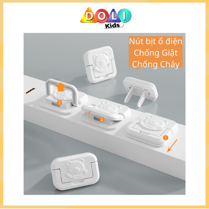Nút bịt ổ điện chống giật chống cháy an toàn cho bé Doli Kids