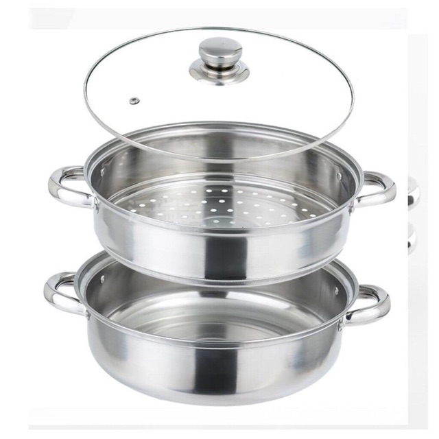 Nồi hấp inox 2 tầng 28cm