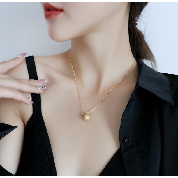 [FreeShip] Dây chuyền nữ titan hai đá X8-303 - CAM KẾT KHÔNG BAY MÀU