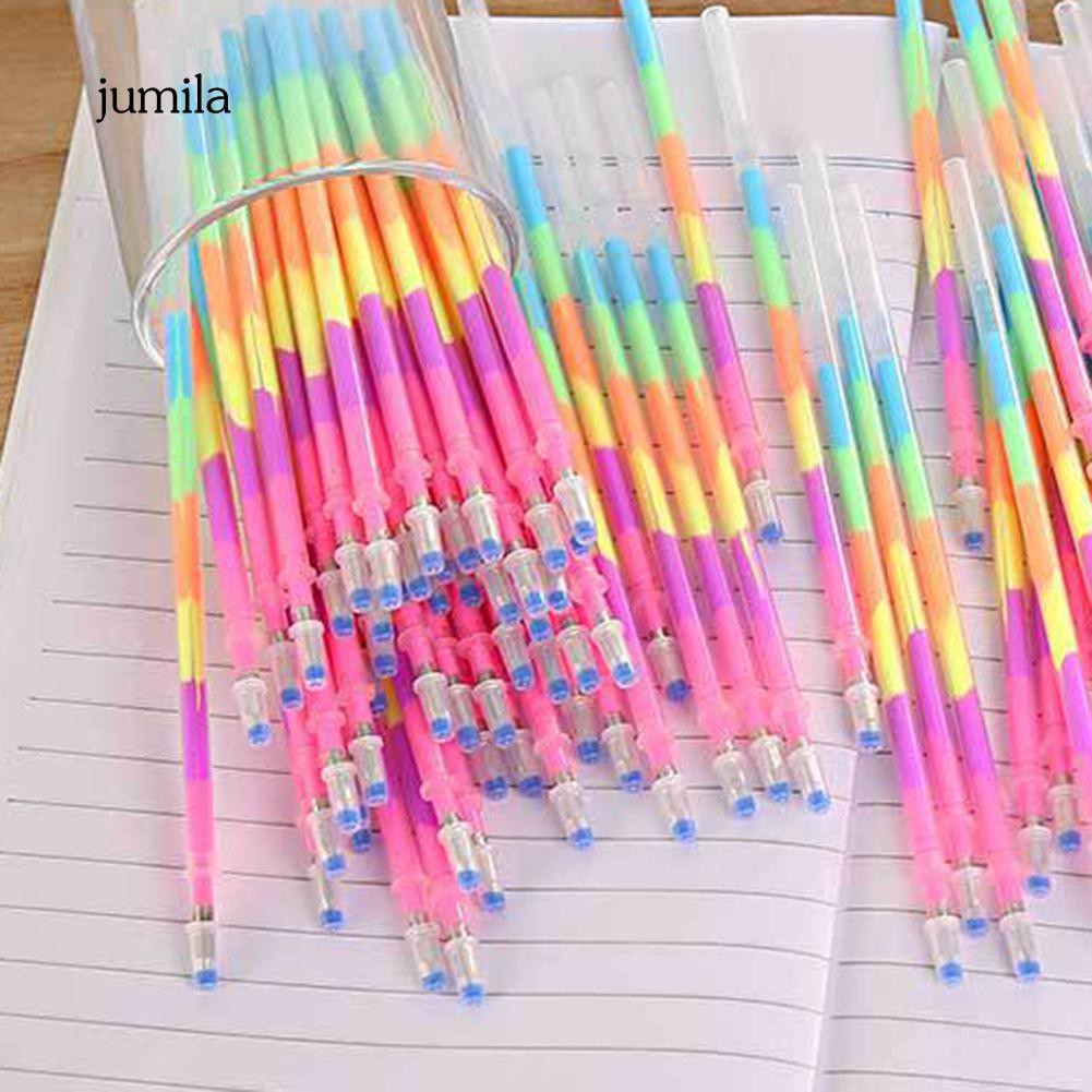 Set 20 ruột bút bi ngòi 0.5mm màu sắc cầu vồng sáng tạo