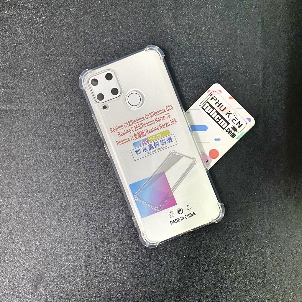 Ốp lưng Realme C12 - C15 - C25 - C25S dẻo Trong suốt Chống sốc