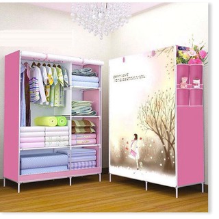 Tủ vải 2 buồng 6 ngăn in 3d