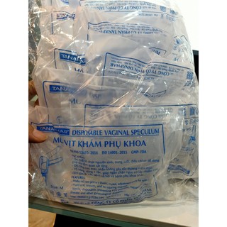 Mỏ vịt nhựa khám phụ khoa Tanaphar ( vỉ 1 cái)