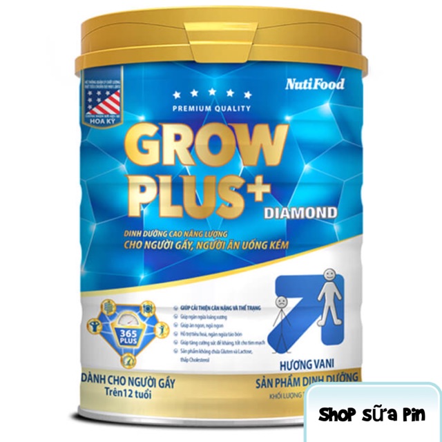 Sữa bột Growplus+ Diamond lon 900g