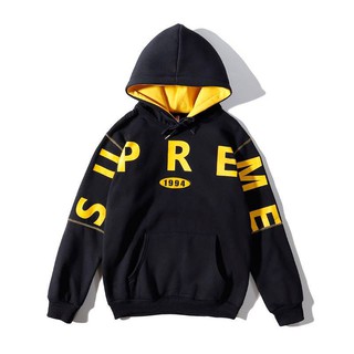 Supreme Logo 1994 Hoodie In Yellow Cotton Joli Closet | Lupon.Gov.Ph