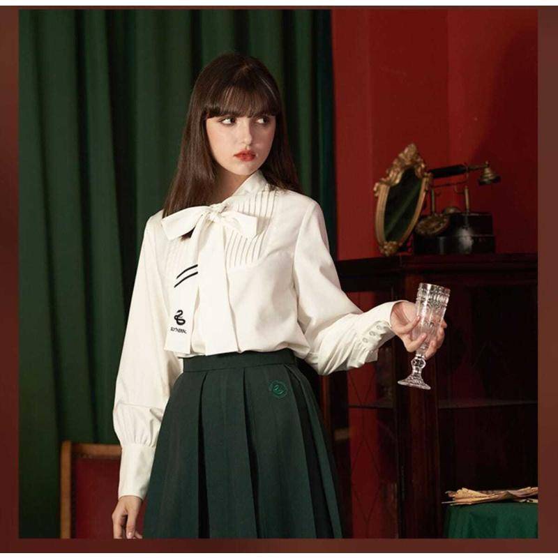 Harry Potter joint shirt retro French sheepshoe sleeve jk uniform long shirt streamer shirt scarf shirt