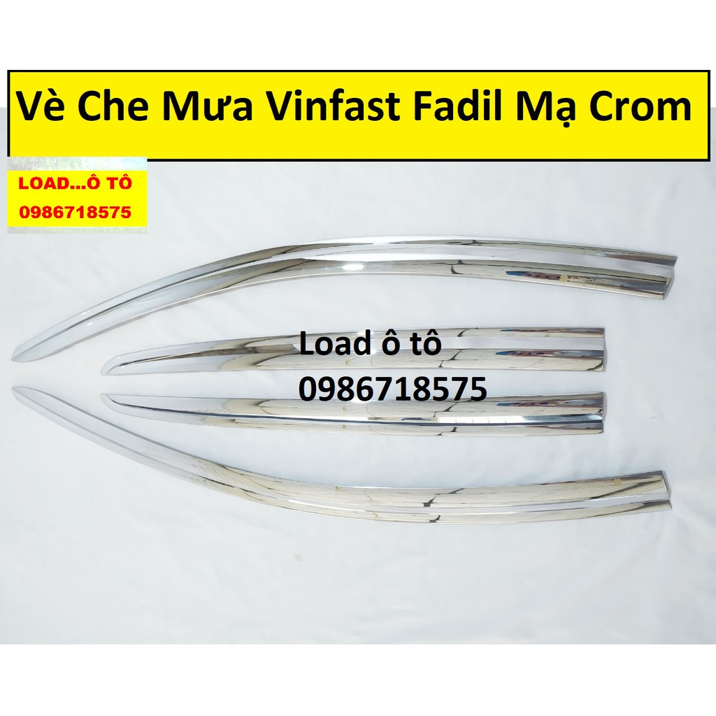 Vè Che Mưa Xe Vinfast Fadil Mạ Crom Toàn Bộ Sáng Bóng Sang Trọng Cao Cấp Nhất Thị Trường, Siêu Bền