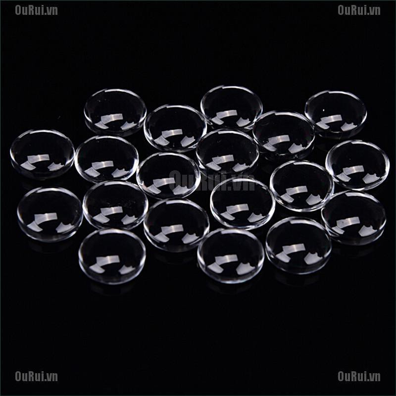 Bộ 100 Hạt Xỏ Trong Suốt Kích Thước 6mm Dùng Làm Trang Sức