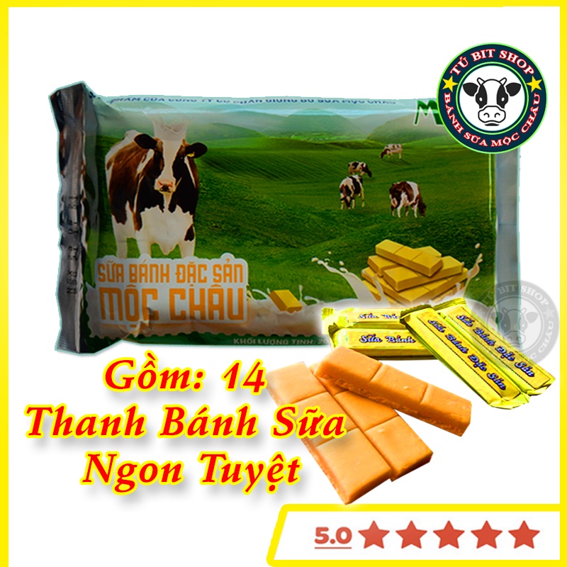 Combo 5 Bánh sữa Mộc Châu gói 200g