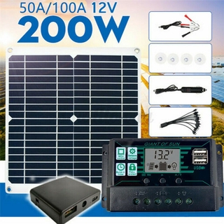 21W Watt Solar Panel Kit 12Volt Battery Charge Controller for Rv Caravan Boat -With 100A Controller