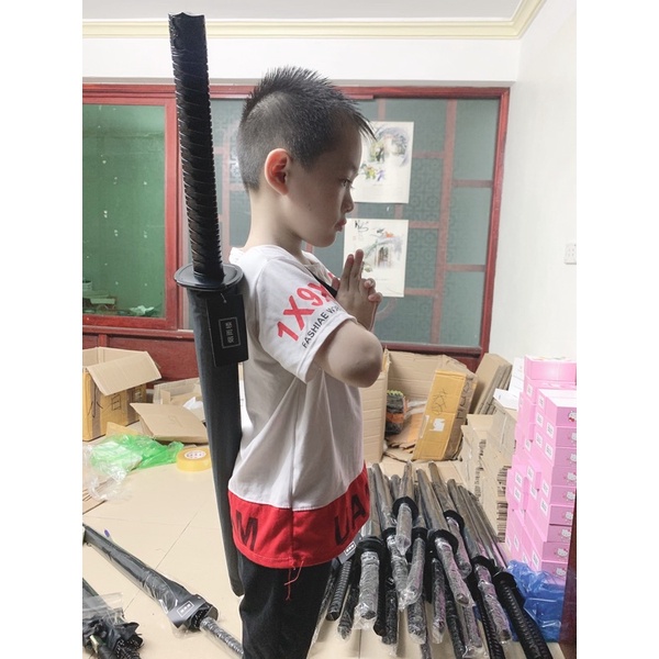 Ô dù Katana cán giả kiếm nhật cosplay siêu chất