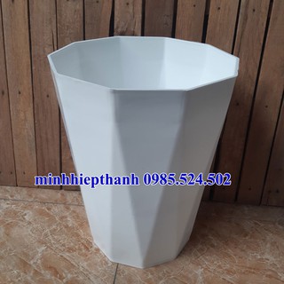 [RẺ] Chậu nhựa kim cương trồng cây cảnh kích thước đường kính 30cm chất lượng tốt.