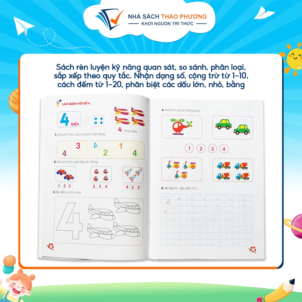 Sách - Bé học toán (Hành trang cho bé tự tin vào lớp 1)