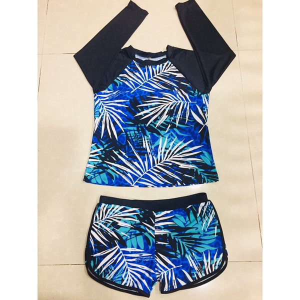 Set Áo tắm dài tay bigsize size xxl(size to)70-80kg(hàng thật)