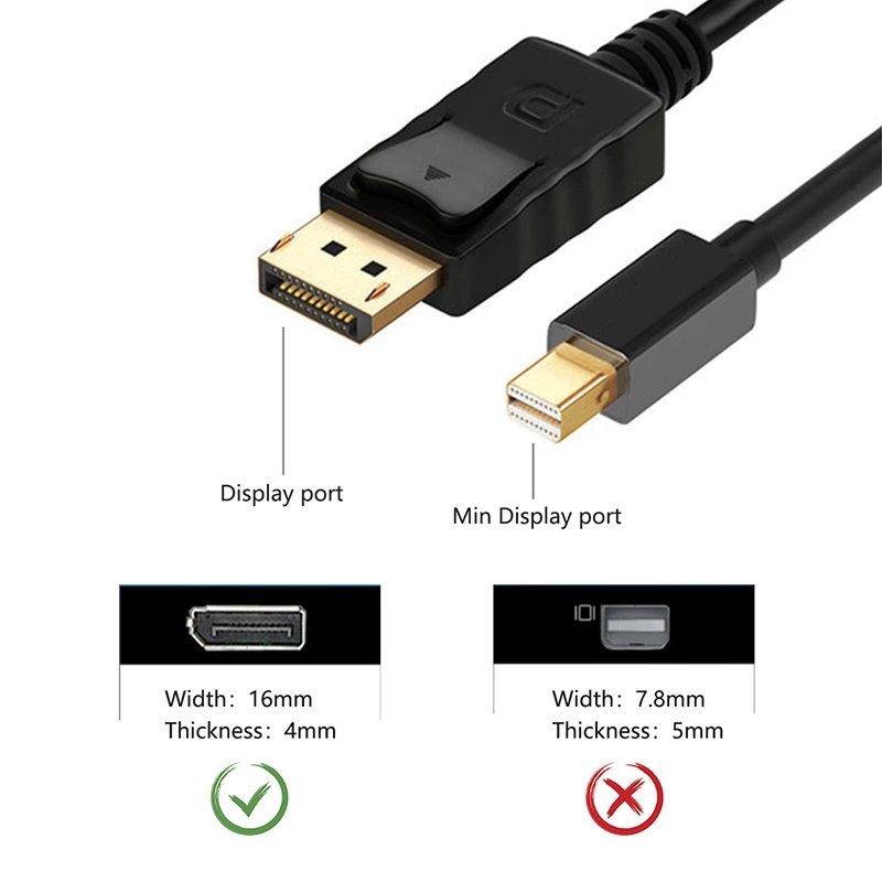 Dây Cáp Chuyển Đổi Usb 3.1 Type-C Sang Displayport Hd 1.8m Type-C Sang Dp 4k 60hz Hd