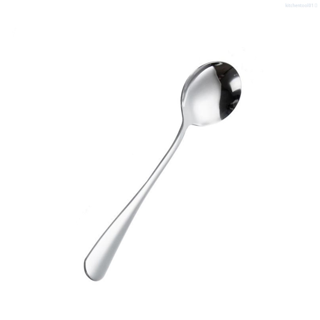Muỗng canh/ uống trà/ cà phê bằng thép không gỉ cán dài tiện dụng cho nhà bếp