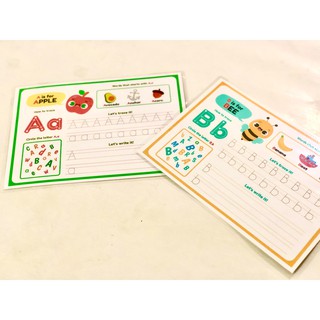 Học liệu tập cầm bút - bảng chữ cái tiếng anh - Bút tự xoá