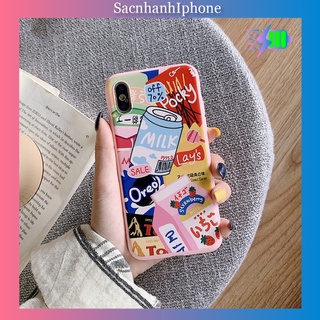 Ốp lưng dẻo iPhone Milk Tea độc đáo đủ mã 6-XS Max - a47