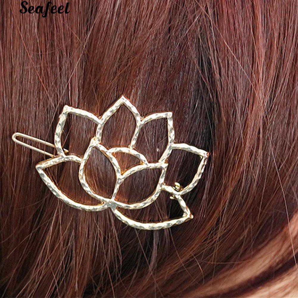 Kẹp tóc hình bông sen xinh xắn dành cho nữ