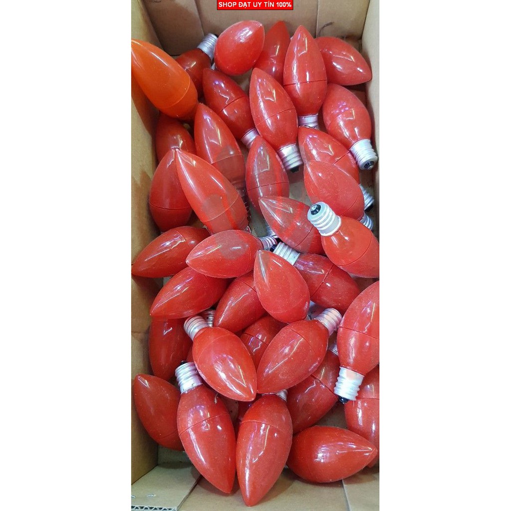 Bóng đèn quả nhót màu đỏ - bóng đèn sợi đốt bền tiết kiệm điện