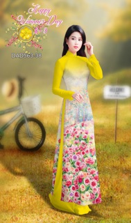 Vải Áo Dài Tằm Ý/ Lụa Nhật Rừng Hoa
