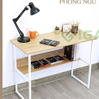 Bàn làm việc thông minh, bàn làm việc kèm giá sách hiện đại - GM17.01