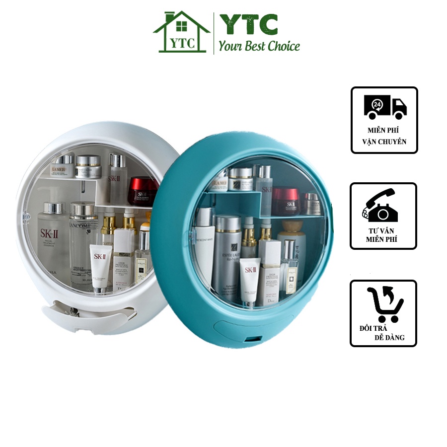 Kệ Đựng Mỹ Phẩm Treo Tường Tủ mỹ phẩm 2 Tầng - KMP03