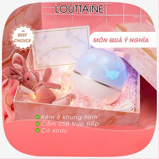 Đèn ngủ cho bé, đèn chiếu sao trời, đại dương, vũ trụ ngân hà tự động xoay cao cấp kèm 6 khung hình