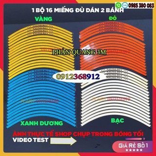 🛒 🌴TEM PHẢN QUANG RCB (3M) DÁN MÂM XE MÁY –OTO ( GIÁ 1 BỘ)🌴 🛒