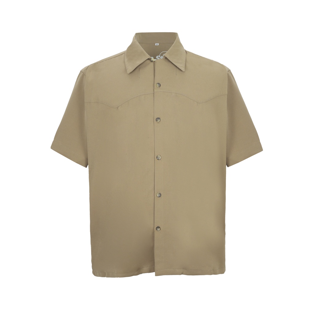 AA BRUSHTROKES SHIRTS // TAN- Áo somi nam vẫy sơn Aa Stu. // Màu tan