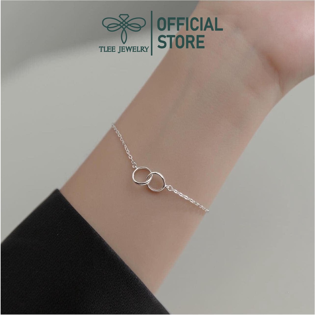 Lắc tay bạc nữ TLEE mẫu hình khối tròn lồng ghép cá tính TleeJewelry LT0134