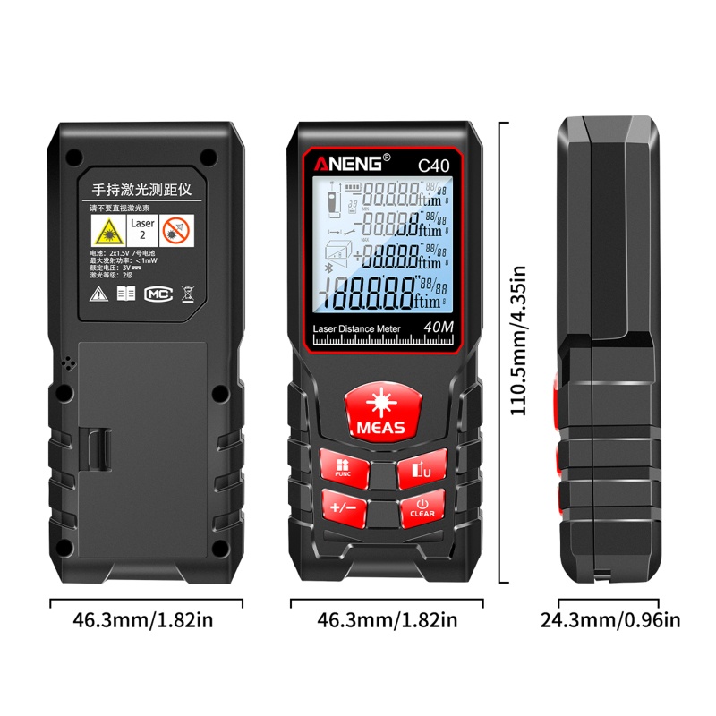 Máy Đo Khoảng Cách Đa Năng 40m / 60m / 80m / 100m