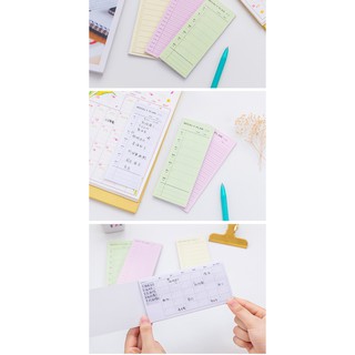 Giấy note viết thời gian biểu - lịch làm việc - plan T4S29.30-2019
