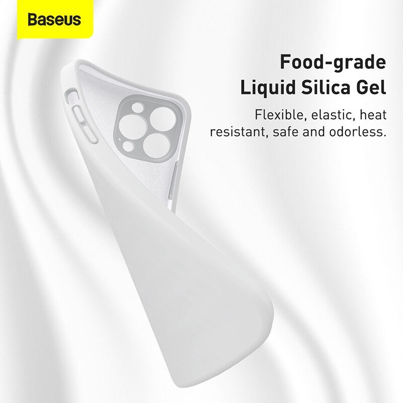 Ốp điện thoại silicon mỏng màu trơn cho iPhone 13 Pro/Pro Max Baseus New 2021