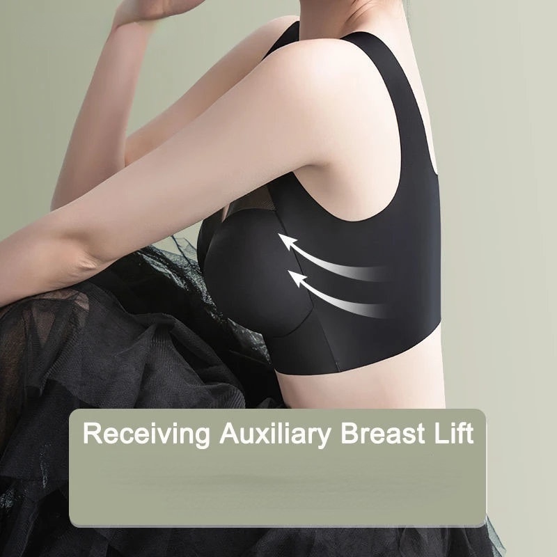 Áo ngực TAKETALK cổ chữ V sâu không đường may màu sắc đơn giản cao cấp size L-3XL