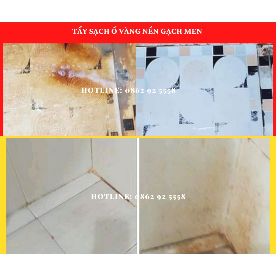 (RẺ HƠN 20K) Combo Nước Tẩy vòi sen nhà tắm, Tẩy Cặn Canxi Inox &amp; Tẩy Trắng Sứ, toilet,Tẩy Trắng Gạch Faster 500ml