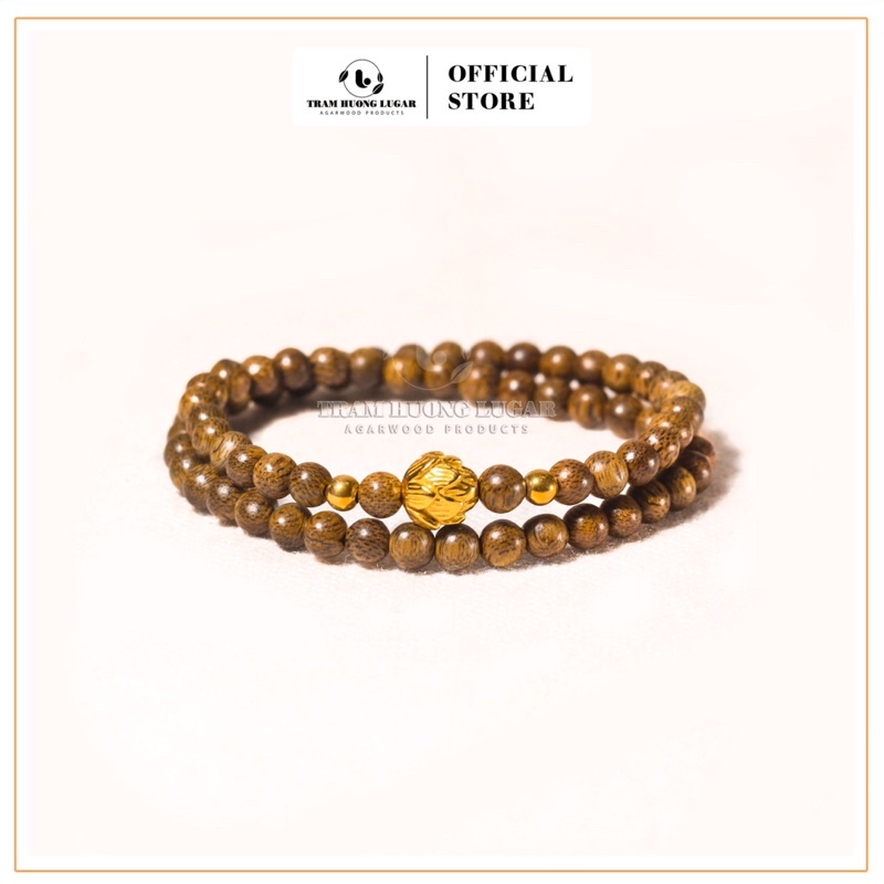 Vòng tay trầm hương - Nụ Sen Hoà Bình - Trầm Hương Lugar