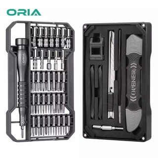ORIA Bộ dụng cụ sửa chữa điện thoại thông minh 69 trong 01, trong đó có 59 mũi tuốc nơ vít, chất liệu thép S2 + hợp kim 