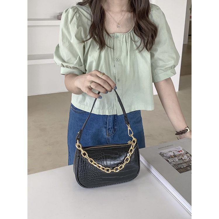 Túi kẹp nách, túi xách nữ đeo vai đi chơi giá rẻ trần trám LOKADO HY205