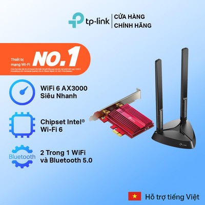 [Bluetooth 5 & Wi-Fi 6] Bộ Chuyển Đổi Không Dây TP-Link Archer TX3000E PCIe AX3000