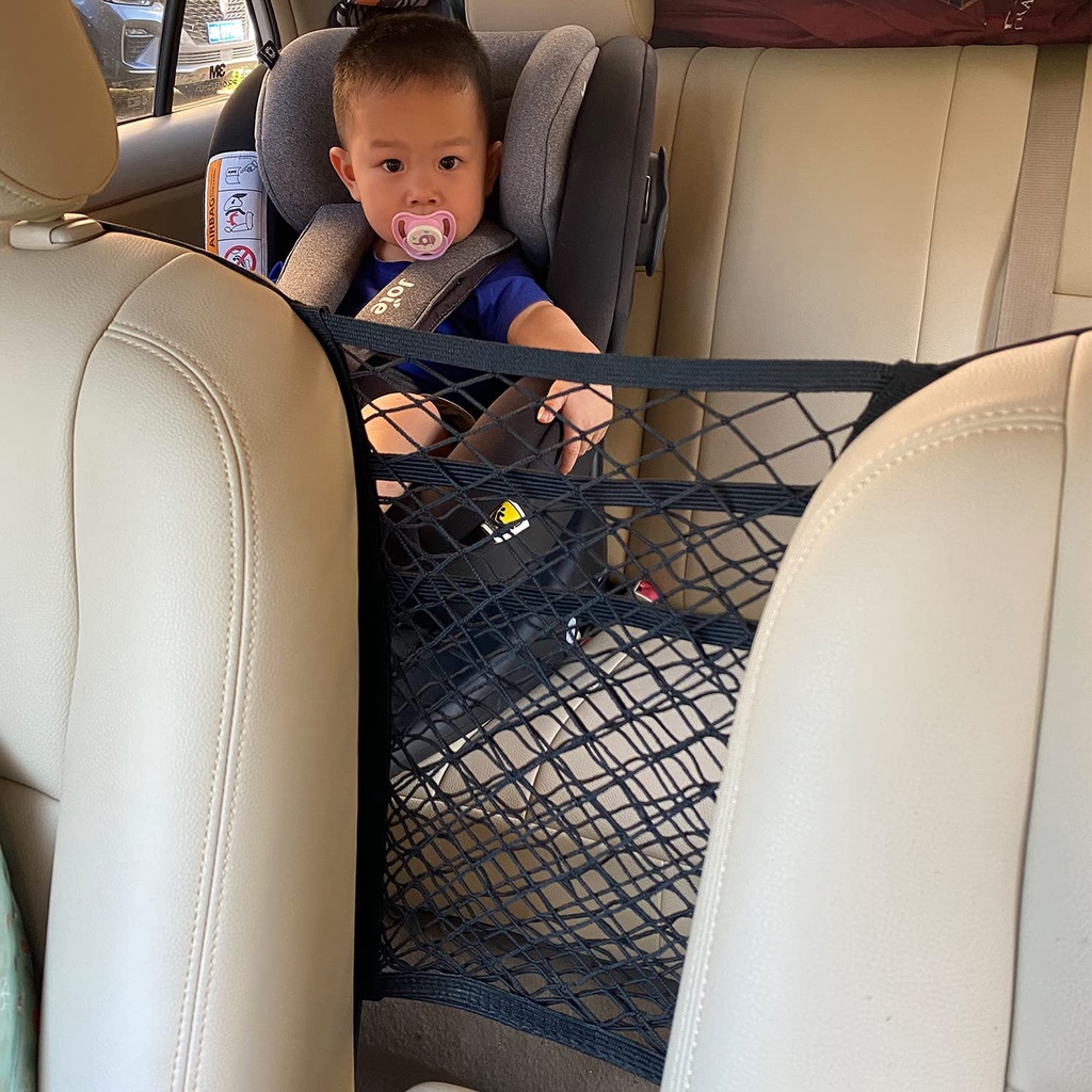 [Mới] Túi Lưới Đựng Thú Cưng Co Giãn Gắn Sau Lưng Ghế Xe Hơi Thông Dụng An Toàn Cho Bé