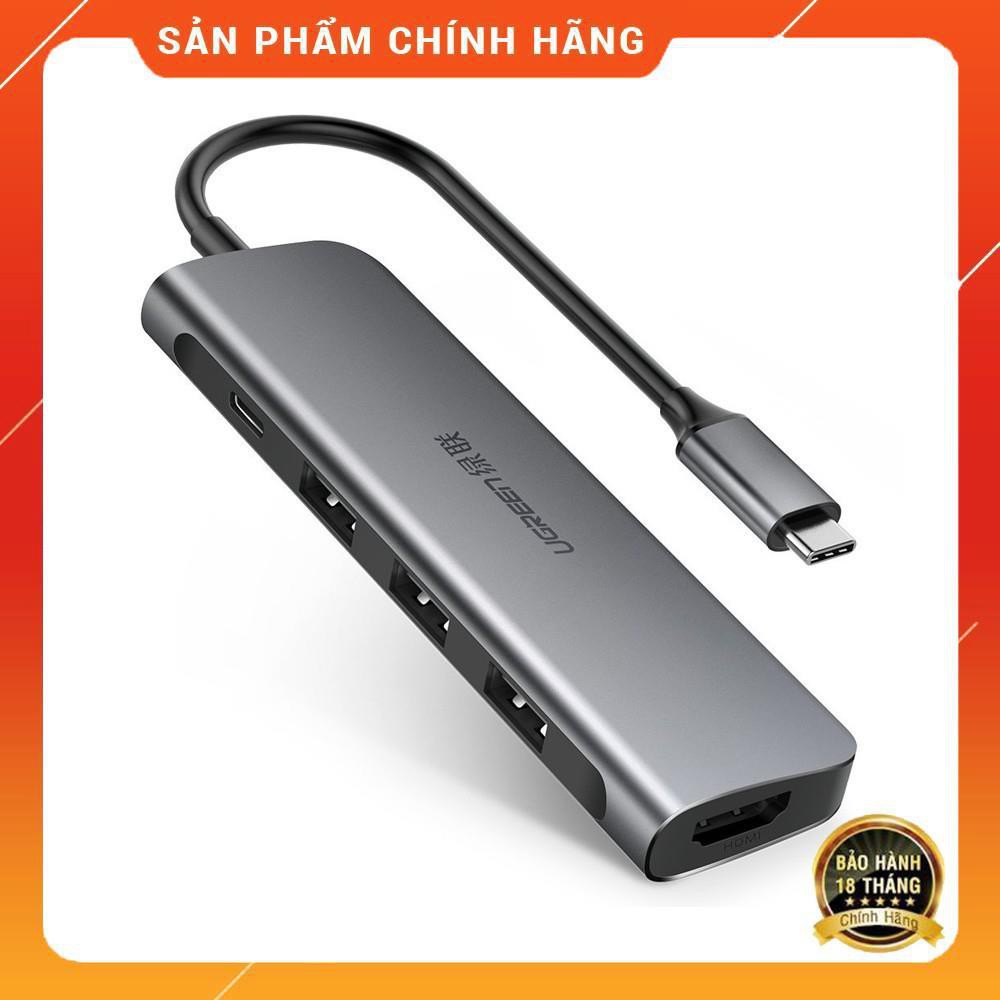 [CHÍNH HÃNG] Ugreen 50209 - Cáp USB Type C sang HDMI / Hub USB 3.0 chính hãng bảo hành 18 tháng