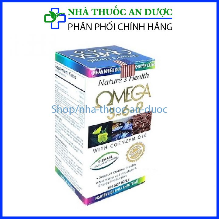 Dầu cá Omega 369 tăng cường thị lực , sáng mắt bổ não bổ tim hộp 100 viên