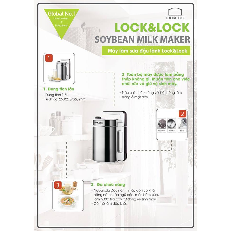 MÁY LÀM SỮA ĐẬU NÀNH LOCK&LOCK