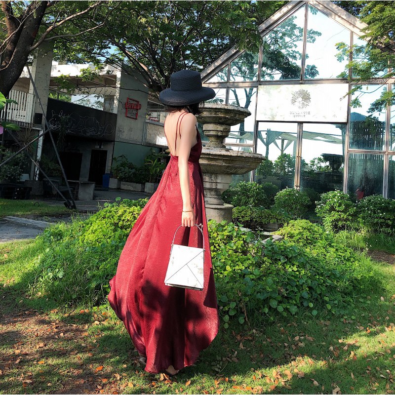 Đầm Maxi Hở Lưng,Váy Maxi Hở Lưng Siêu Gợi Cảm Cho Nữ