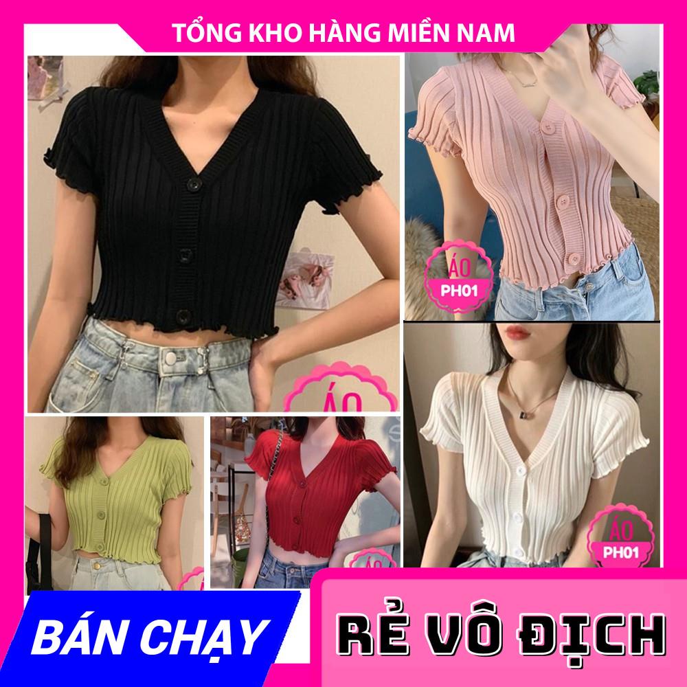 ÁO LEN CÚC TO PH01 ❤CÓ ẢNH THẬT❤ ÁO LEN CROPTOP ❤ ÁO KIỂU NỮ