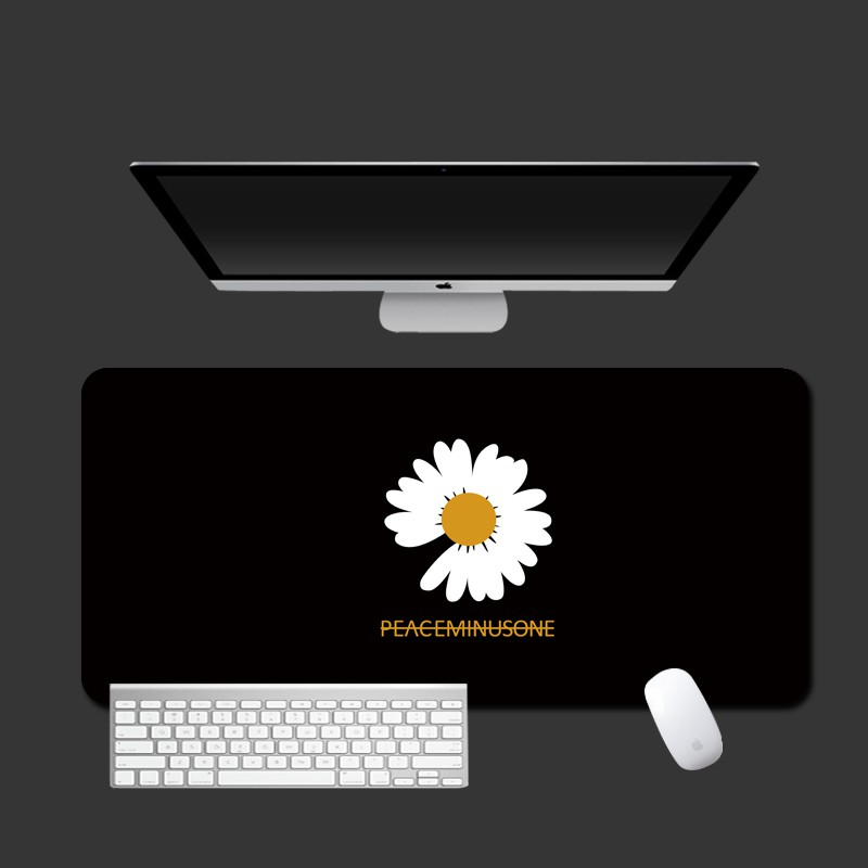 ☾❄☬☽GD G-Dragon same style little Daisy black personalized super fashion brand overlocked mouse pad computer keyboard no